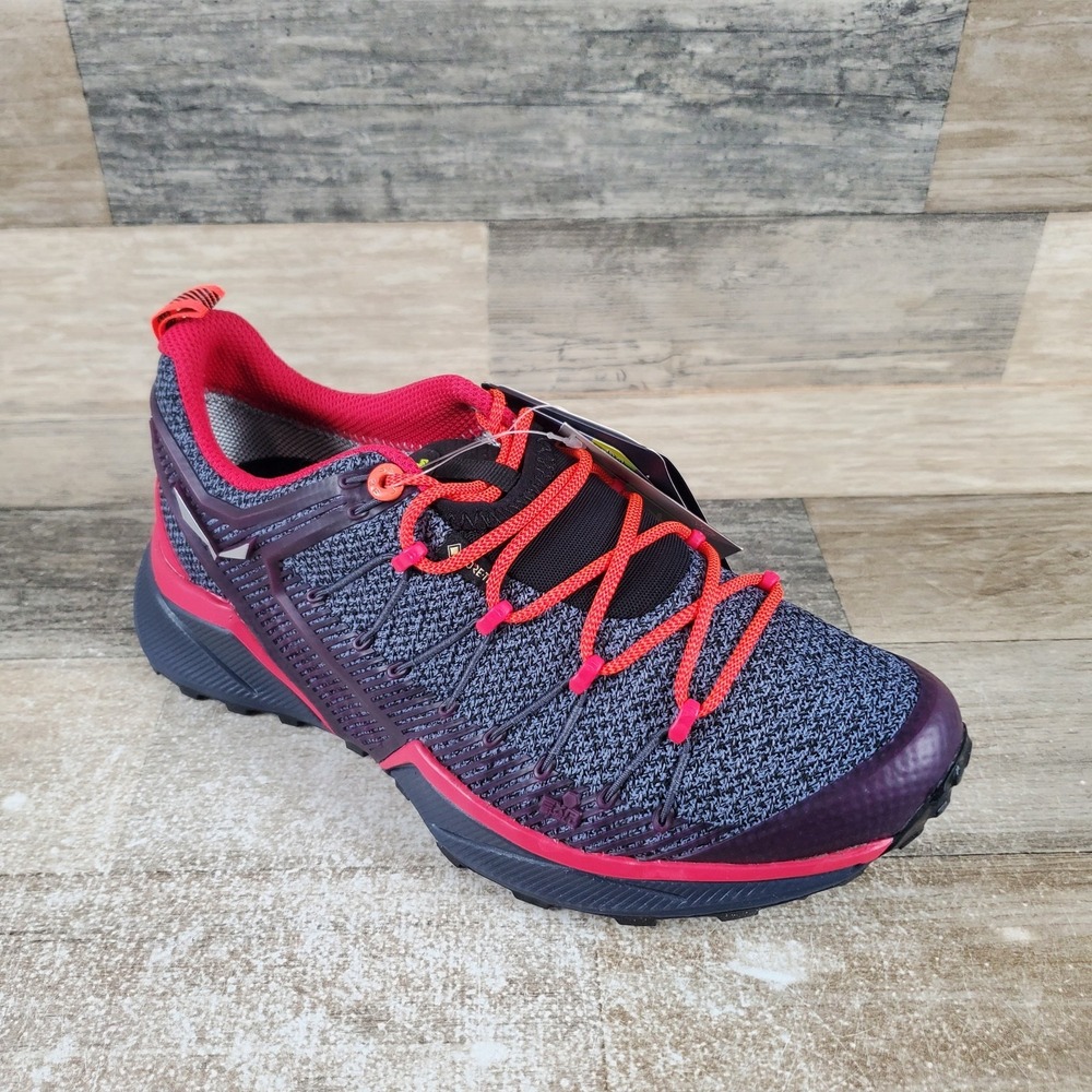 Salewa Dropline GTX Womens Shoes Sz 6.5 Ombre Blue Virtual Pink Hiking Sneakers